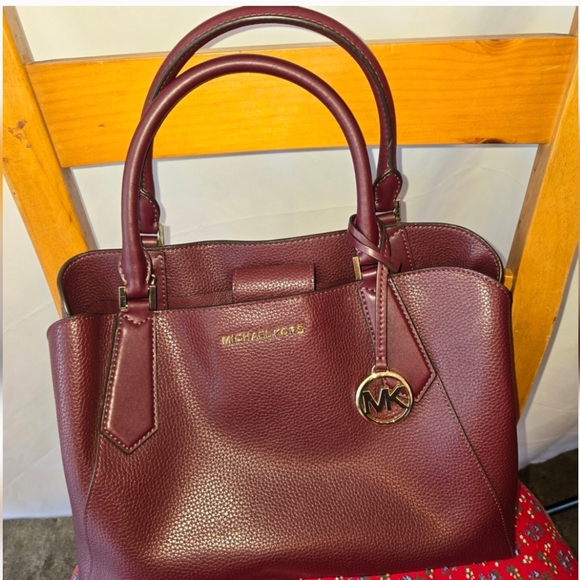 Michael Kors Burgundy Satchel - Picture 1 of 4
